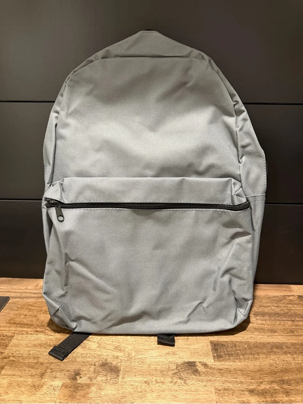 Men's Everyday Grey Backpack with Front Zip Pocket